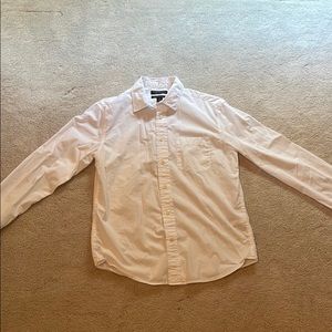 Banana republic small white button up shirt